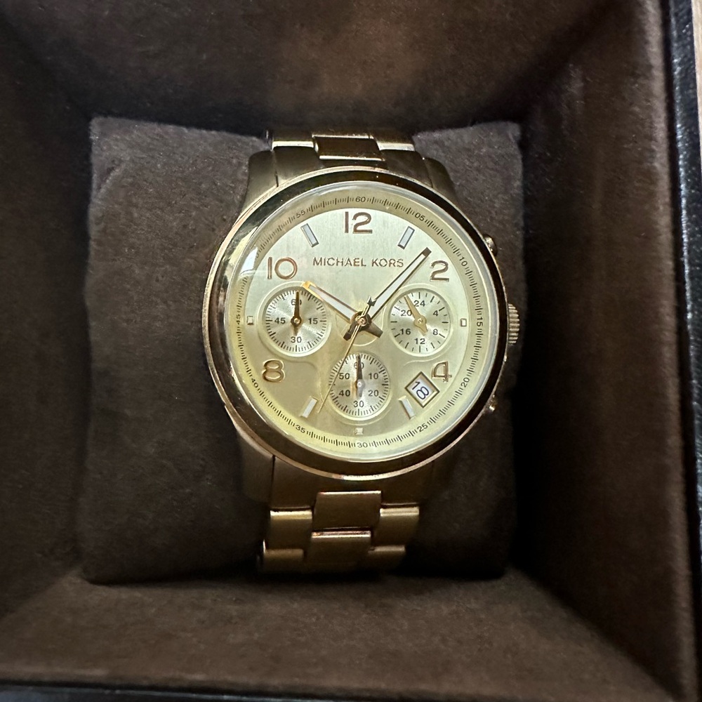 Michael Kors Runway Gold-Tone Watch